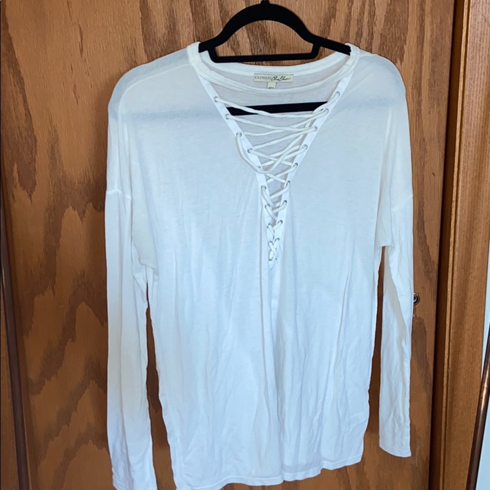 Express Lace Up Longsleeve shirt